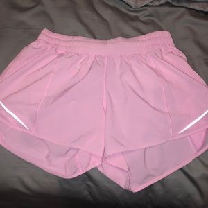 LULULEMON PINK RUNNING SHORTS
